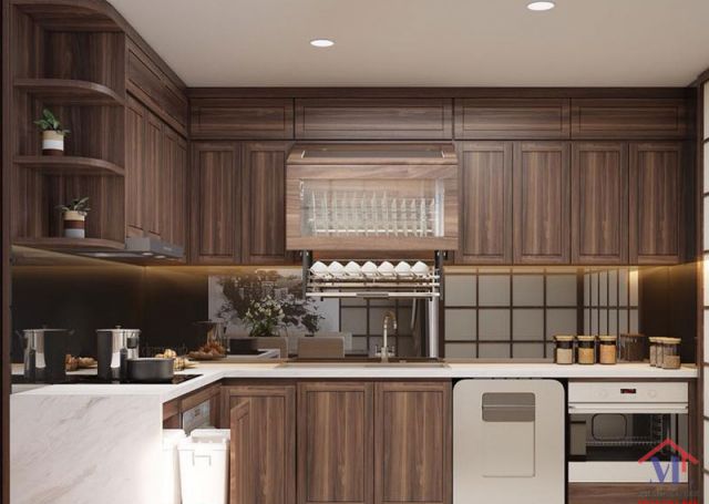 NỘI THẤT BẾP GỖ ÓC CHÓ